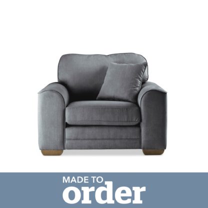 99ea3e2e84122ca9f7e0641075f88a9a22f01a389e9af1b2b7816dd2161c883a-1.jpg An Image of Morello Armchair Brushed Plain Fabric Brushed Plain Cobalt