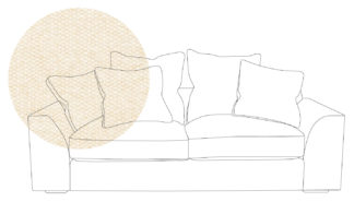 An Image of Heal's Cumulus 4 Seater Sofa Cotton Grain Black Feet