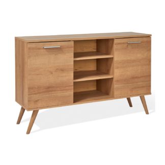 An Image of Petter 2 Door Sideboard - Natural Natural