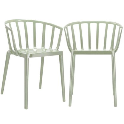 An Image of Pair of Kartell Venice Dining Chairs, Black