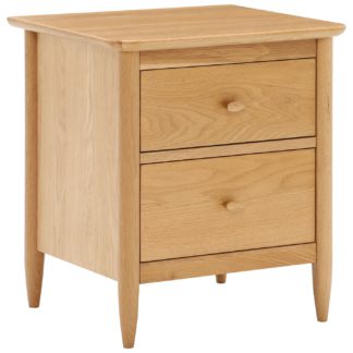 An Image of Ercol Teramo Bedside Cabinet, Oak