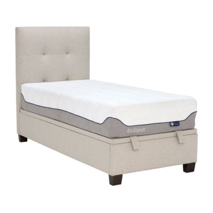 An Image of Rowan Ottoman Storage Bed, Fabric