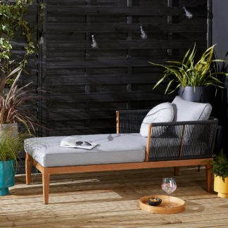 An Image of Elements Grey Rope Lounger Grey