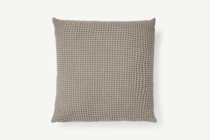 An Image of Grove 100% Cotton Cushion, 50 x 50cm, Stone