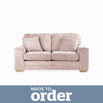 An Image of Morello 2 Seater Sofa Luxury Chenille Premium Chenille Rosewood