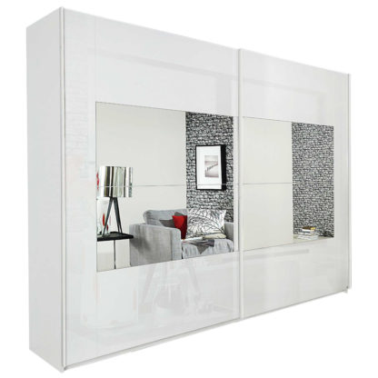 An Image of Atlanta 2 Door Gliding Wardrobe With Central Mirror