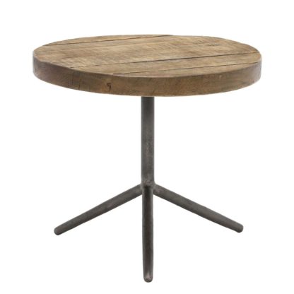 An Image of Keeler Benny Reclaimed Large Side Table, Rusic Grey