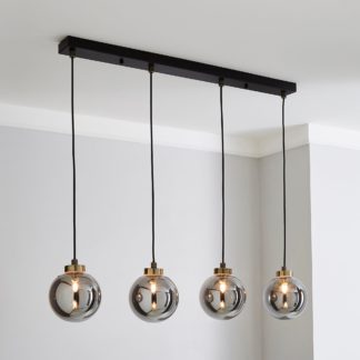 An Image of Tanner 4 Light Hanging Bar Black