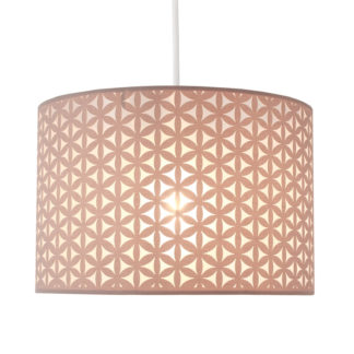 An Image of Lucia Flower Lamp Shade - Grey - 30cm