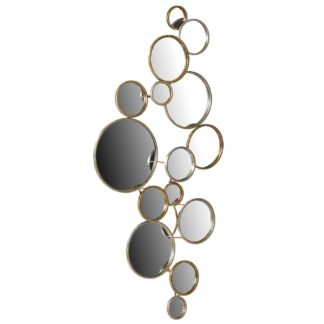 An Image of Decorative Circles Mirror, Gold