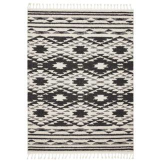 An Image of Tangier Rug, Black and White