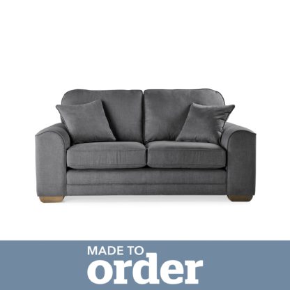 a7d76d522a7e957f816085a3f4362d0d3fa22ea3a0990e1949d2341e7c67b11d.jpg An Image of Morello 2 Seater Sofa Brushed Plain Fabric Brushed Plain Cobalt