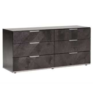 An Image of Silva Dresser, Dark Birch High Gloss