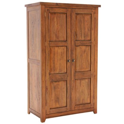 An Image of New Frontier Mango Wood 2 Door Wardrobe