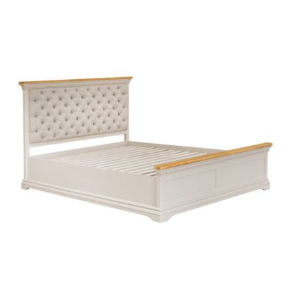 An Image of Winchester Fabric Super King Size Bed In Silver Birch
