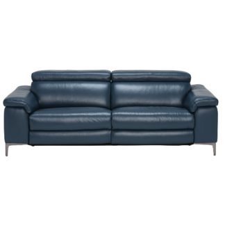 An Image of Paolo Leather 3.5 Seater Recliner Sofa