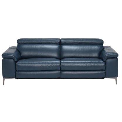 An Image of Paolo Leather 3.5 Seater Recliner Sofa