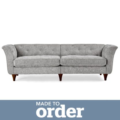 ae3e20de1bde133337c8d02950cb184ed3610d63b63b7d5c2c308cce5b8f8330.jpg An Image of Jaipur 4 Seater Sofa Luxury Chenille Pink