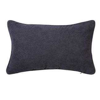 An Image of Corduroy Cushion - 30x50cm - Charcoal