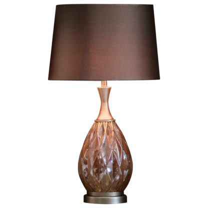 An Image of Geo Glass Table Lamp, Bronze