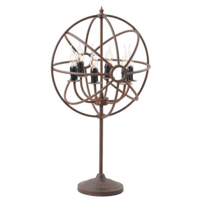 An Image of Timothy Oulton Gyro Table Lamp, Antique Rust