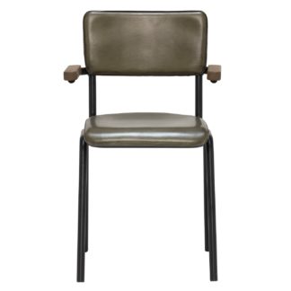 An Image of Twyford Chair With Arms, Leather