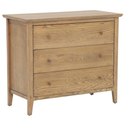 An Image of Runswick 3 Drawer Chest, Oak