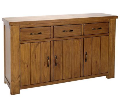 An Image of Argos Home Arizona 3 Door 3 Drawer Solid Pine Sideboard