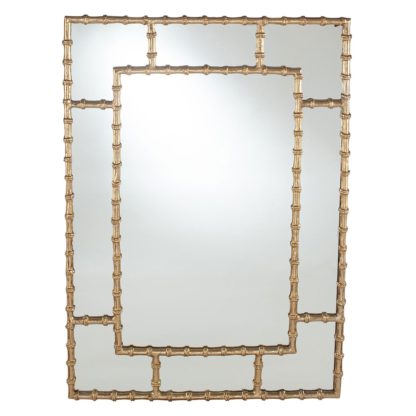 An Image of Metal Bamboo Mirror, Gold