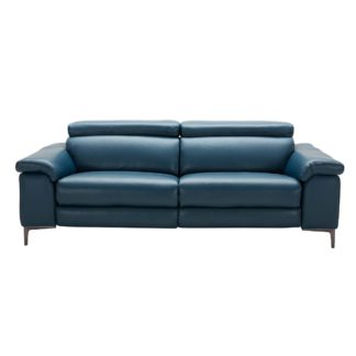 An Image of Paolo Leather 3.5 Seater Sofa