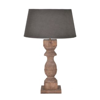 An Image of Weathered Wood Table Lamp