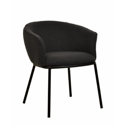 An Image of Ciara Chair Boucle Grey