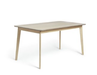 An Image of Habitat Skandi Wood Dining Table and 4 Beni Grey Chairs