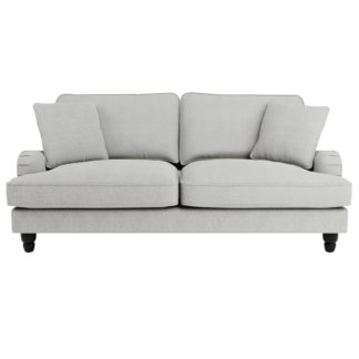 An Image of Beatrice Boucle 3 Seater Sofa Bed Light Grey