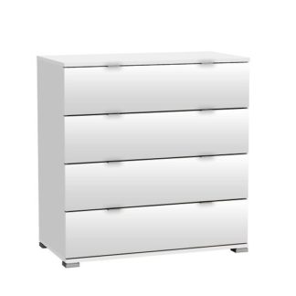 An Image of Dylan Chest Of Drawers In Pearl White With 4 Drawers