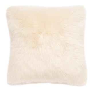 An Image of Faux Fur Cushion - 50cm - Natural