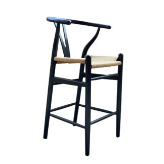 An Image of Lara Bar Stool Black Black