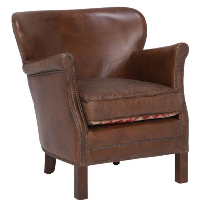 An Image of Cavendish Leather Armchair, Vintage Cigar