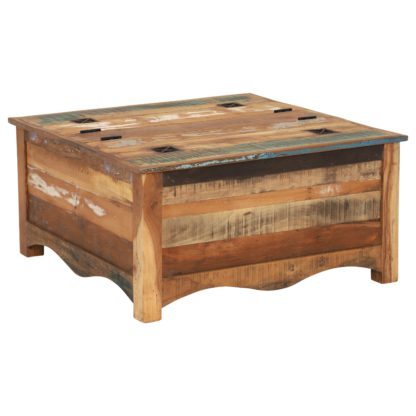 An Image of Little Tree Furniture Riya Reclaimed Wood Trunk Coffee Table