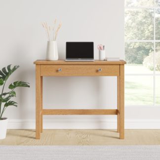 An Image of Bromley Oak Desk Light Oak