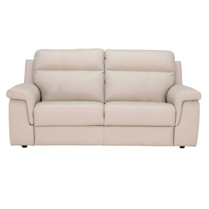 An Image of Fulton 3 Seater Leather Sofa