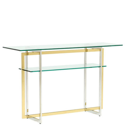 An Image of Escher Glass Console Table