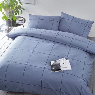 An Image of Joshua Check King Duvet Set