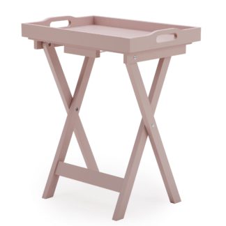 An Image of Edgar Butlers Tray Table - Dusky Pink Pink