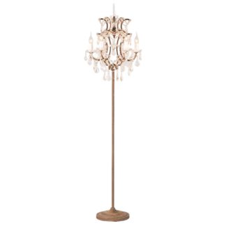 An Image of Timothy Oulton Crystal Floor Lamp, Antique Rust