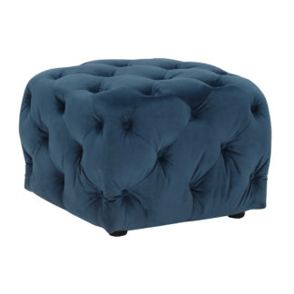 An Image of Ellonby Velvet Small Button Stool