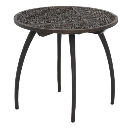 An Image of Inca Mango Wood Side Table in Ebony Finish