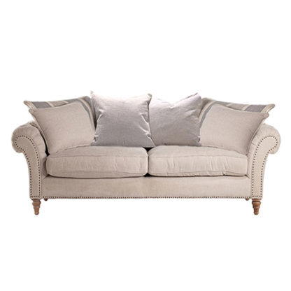 An Image of Craven Large Sofa With Studs