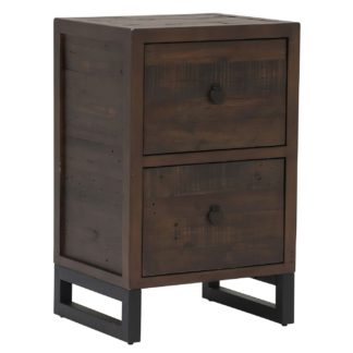 An Image of Tacoma Reclaimed Wood 2 Drawer Office Cabinet