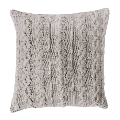 An Image of Natural Knit Cushion, Natural